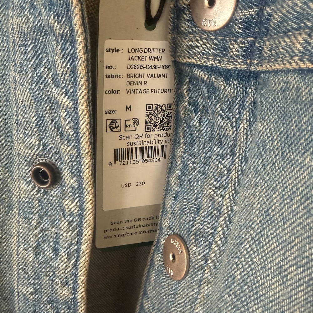 G Star Long Drifter Jacket Medium - Picture 9 of 12
